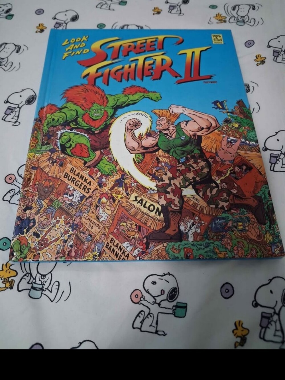 Vintage 90s Capcom Street Fighter 2 Look & Find Eye Spy Picture Book
